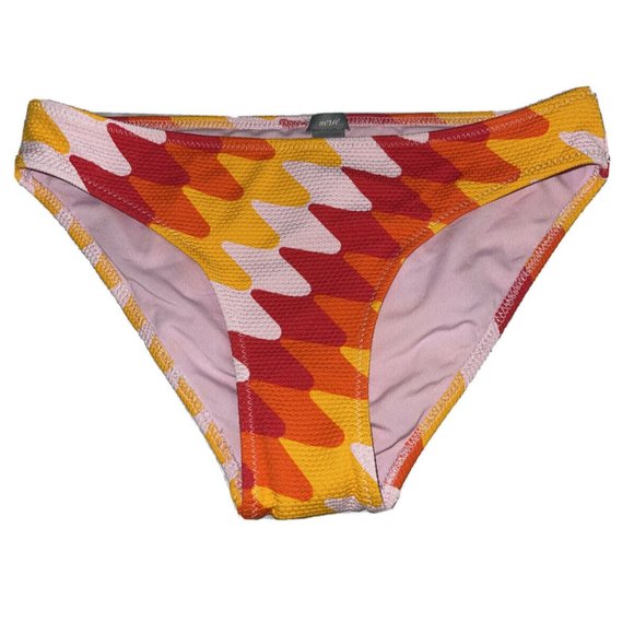 Aerie Women Bikini Bottom XS Textured Orange NWT